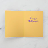 かわいいハロウィーン幽霊カード カード (内部)