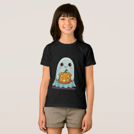 かわいいハロウィーン幽霊キッズTシャツかわいい トライブレンドTシャツ