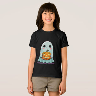 かわいいハロウィーン幽霊キッズTシャツかわいい トライブレンドTシャツ