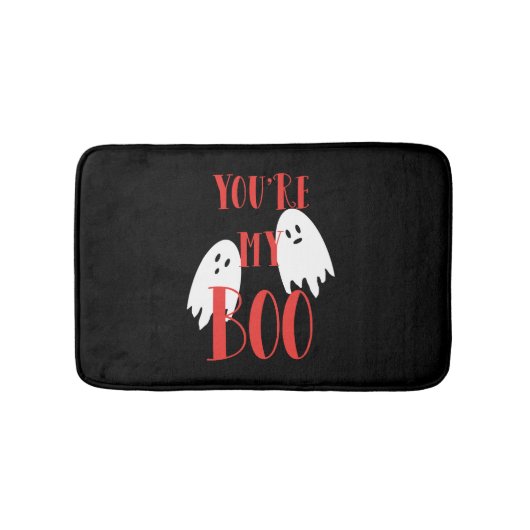 かわいいハロウィーン幽霊ハロウィンブー バスマット (正面)