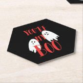 かわいいハロウィーン幽霊ハロウィンブー ペーパーコースター (アングル)