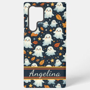 かわいいハロウィーン幽霊パターン SAMSUNG GALAXY S22 ULTRAケース
