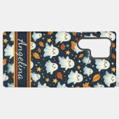 かわいいハロウィーン幽霊パターン SAMSUNG GALAXYケース (裏面横)