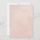 かわいいハロウィーン幽霊ピンクガールベビーシャワー 招待状 (裏面)