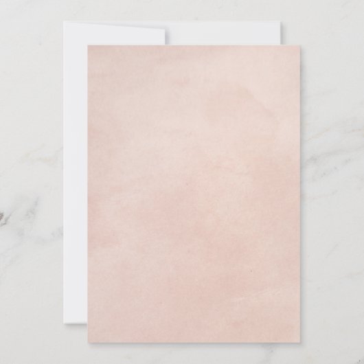 かわいいハロウィーン幽霊ピンクガールベビーシャワー 招待状 (裏面)