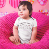 かわいいハロウィーン幽霊ファーストハロウィンボーカスタムー ベビーボディスーツ