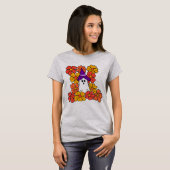 かわいいハロウィーン幽霊フラワーフィールド Tシャツ (正面フル)