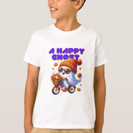 かわいいハロウィーン幽霊ブキッズTシャツ Tシャツ