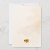 かわいいハロウィーン幽霊ベビーシャワー招待状 招待状 (裏面)