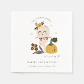 かわいいハロウィーン幽霊リトルブニーエイジ誕生日 スタンダードカクテルナプキン (正面)