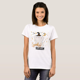 かわいいハロウィーン幽霊不気味シーズン Tシャツ