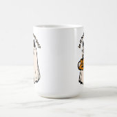 かわいいハロウィーン幽霊秋おもしろいコーヒーティーマグカップ コーヒーマグカップ (中央)