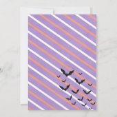 かわいいハロウィーン幽霊誕生日パーティーの招待状 招待状 (裏面)