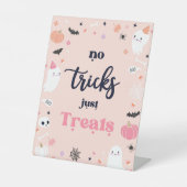 かわいいハロウィーン幽霊誕生日パーティーの装飾 台座サイン (正面)