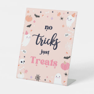 かわいいハロウィーン幽霊誕生日パーティーの装飾 台座サイン