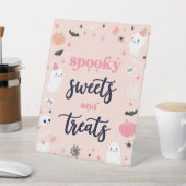 かわいいハロウィーン幽霊誕生日パーティーの装飾 台座サイン (インサイチュ)