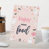 かわいいハロウィーン幽霊誕生日パーティーの装飾 台座サイン (インサイチュ)