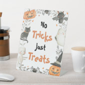 かわいいハロウィーン幽霊誕生日パーティーの装飾 台座サイン (インサイチュ)