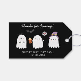 かわいいハロウィーン幽霊誕生日会 ギフトタグ