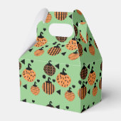 かわいいハロウィーン幾何学的紙吹雪カボチャ フェイバーボックス (裏面サイド)