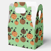 かわいいハロウィーン幾何学的紙吹雪カボチャ フェイバーボックス (オープン)