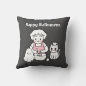かわいいハロウィーン料理 クッション (裏面)