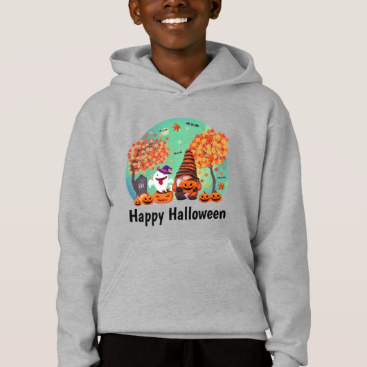 かわいいハロウィーン格言と幽霊と文字少年 (正面)