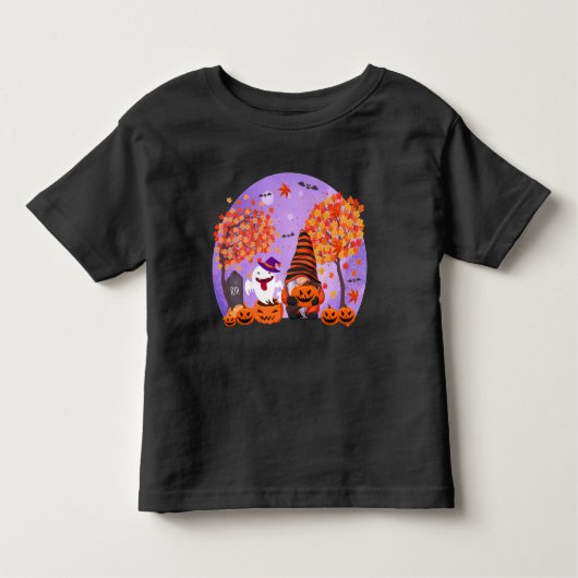 かわいいハロウィーン格言と幽霊幼児Tシャツ トドラーTシャツ (正面)