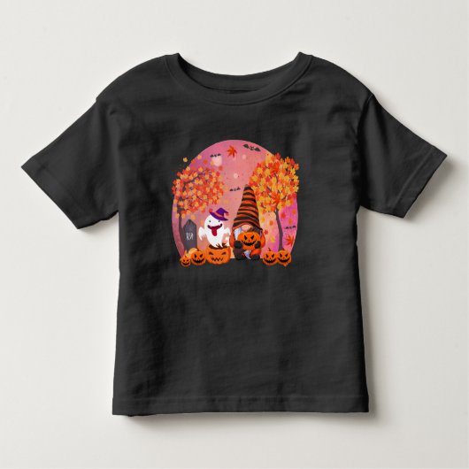 かわいいハロウィーン格言と幽霊幼児Tシャツ トドラーTシャツ (正面)