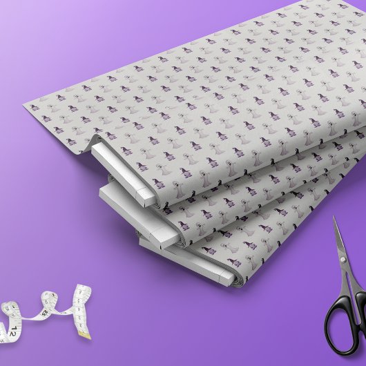 かわいいハロウィーン格言幽霊パターン ファブリック