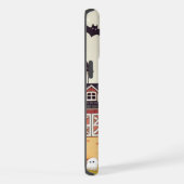 かわいいハロウィーン牛と農場 iPhoneケース (右側面)