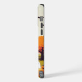 かわいいハロウィーン牛と農場 iPhoneケース (左側面)