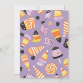 かわいいハロウィーン犬 招待状 (裏面)