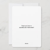 かわいいハロウィーン猫こうもり&ミイブー シーズンカード (裏面)