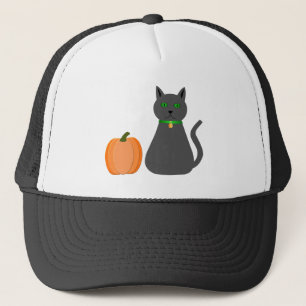 かわいいハロウィーン猫とカボチャ キャップ