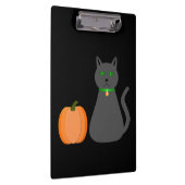 かわいいハロウィーン猫とカボチャ クリップボード (右)