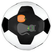 かわいいハロウィーン猫とカボチャ サッカーボール (回転)