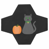 かわいいハロウィーン猫とカボチャ サッカーボール (フラット)
