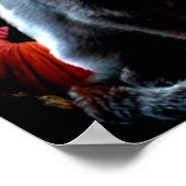 かわいいハロウィーン猫のポスター ポスター (角)