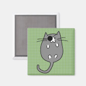 かわいいハロウィーン猫の衣装 マグネット (正面/裏面)