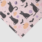 かわいいハロウィーン猫オレンジ 薄葉紙 (詳細)