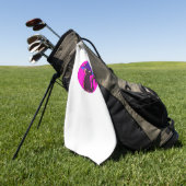 かわいいハロウィーン猫オーバーサイズTシャツ ゴルフタオル (グリーン)