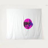 かわいいハロウィーン猫オーバーサイズTシャツ タペストリー (正面(横))