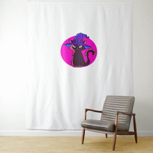 かわいいハロウィーン猫オーバーサイズTシャツ タペストリー (インサイチュ)