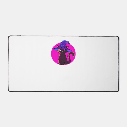 かわいいハロウィーン猫オーバーサイズTシャツ デスクマット (正面)