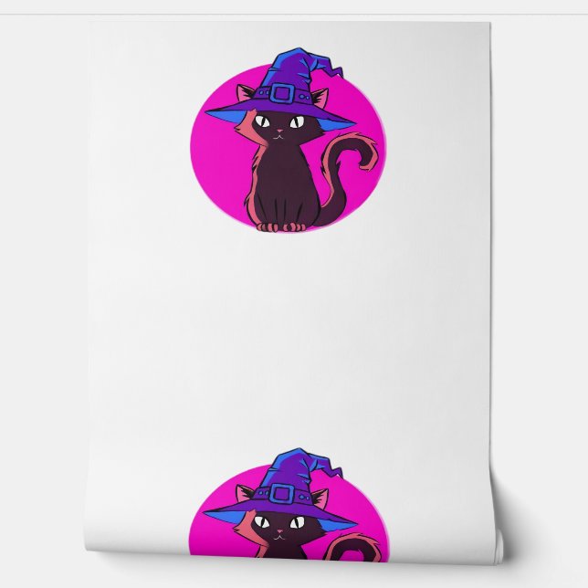 かわいいハロウィーン猫オーバーサイズTシャツ 壁紙 (ほどく)