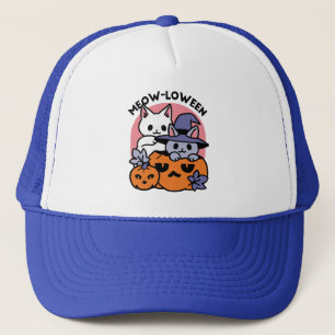 かわいいハロウィーン猫デザイン キャップ