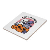 かわいいハロウィーン猫デザイン タイル (側面)