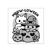 かわいいハロウィーン猫デザイン ラバースタンプ (インプリント)