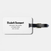 かわいいハロウィーン猫、こうもり、ママ&幽霊 ラゲッジタグ (裏面横)